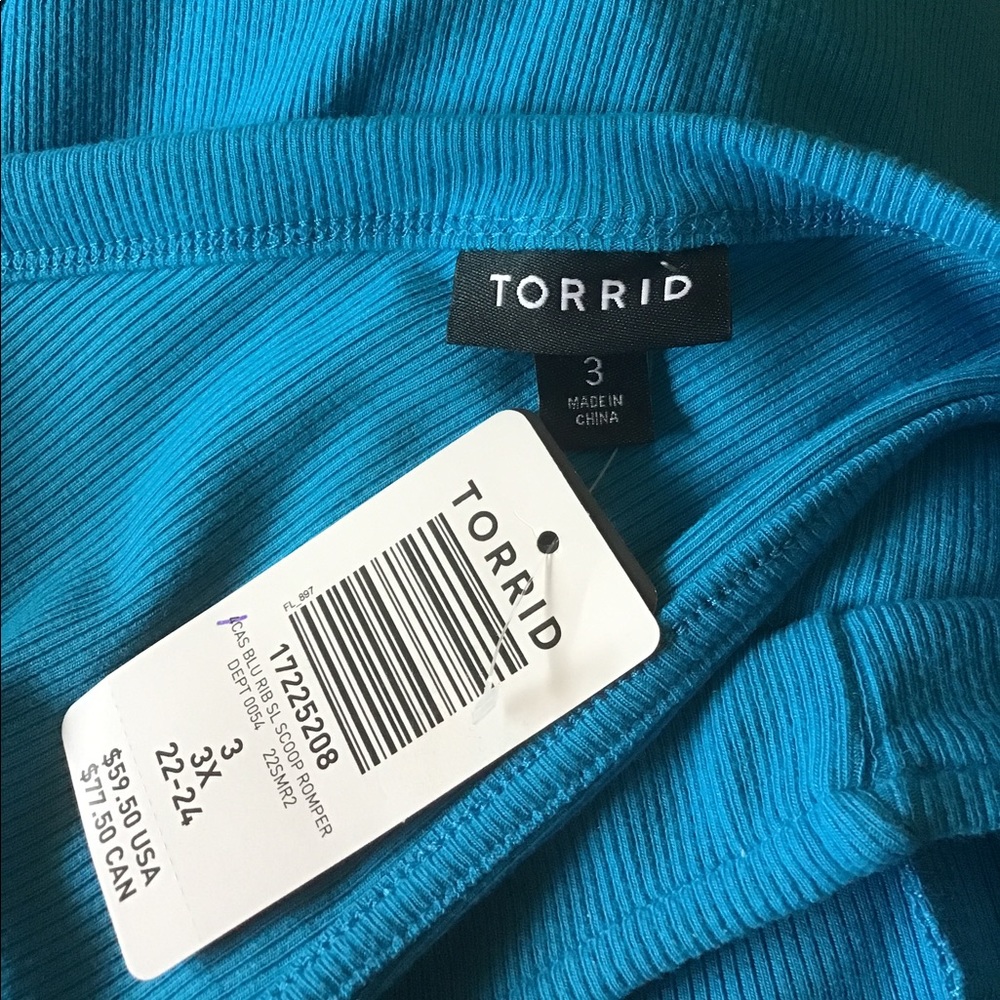 LOWEST🌺  NWT TORRID 3X DRAWSTRING WAIST SOFT SHORTS ROMPER - Picture 12 of 14